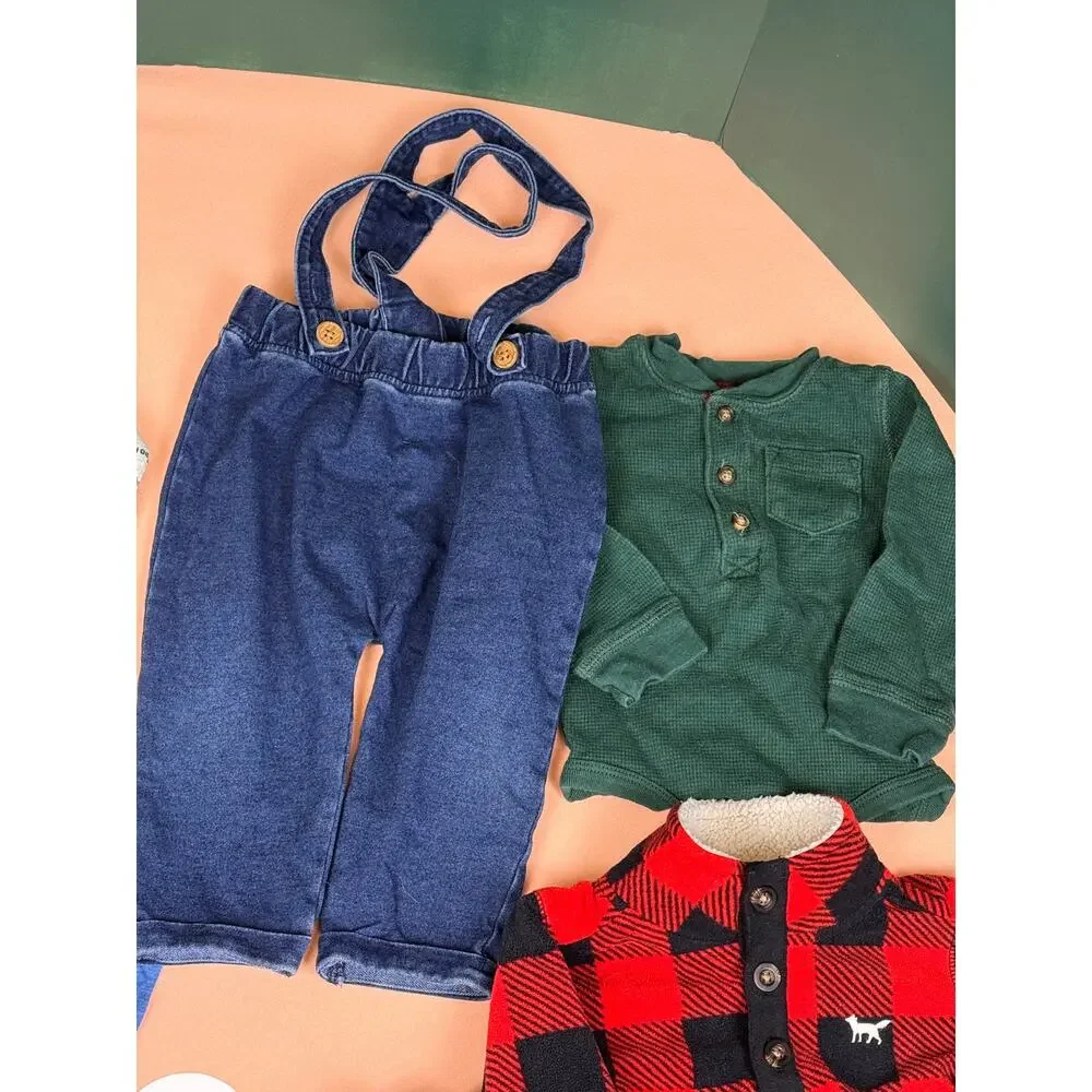 Boys 12M Fall/Winter Mix & Match Clothing Lot – 12 Pieces – #185